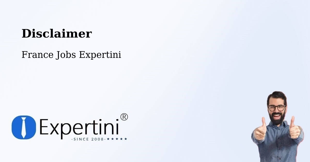 Disclaimer – Eckbolsheim - France Jobs Expertini